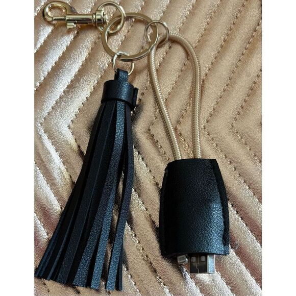 POWER UP IN STYLE - Smartphone Key Chain USB/iPhone Charging Cable w/Tassel. - Picture 15 of 16